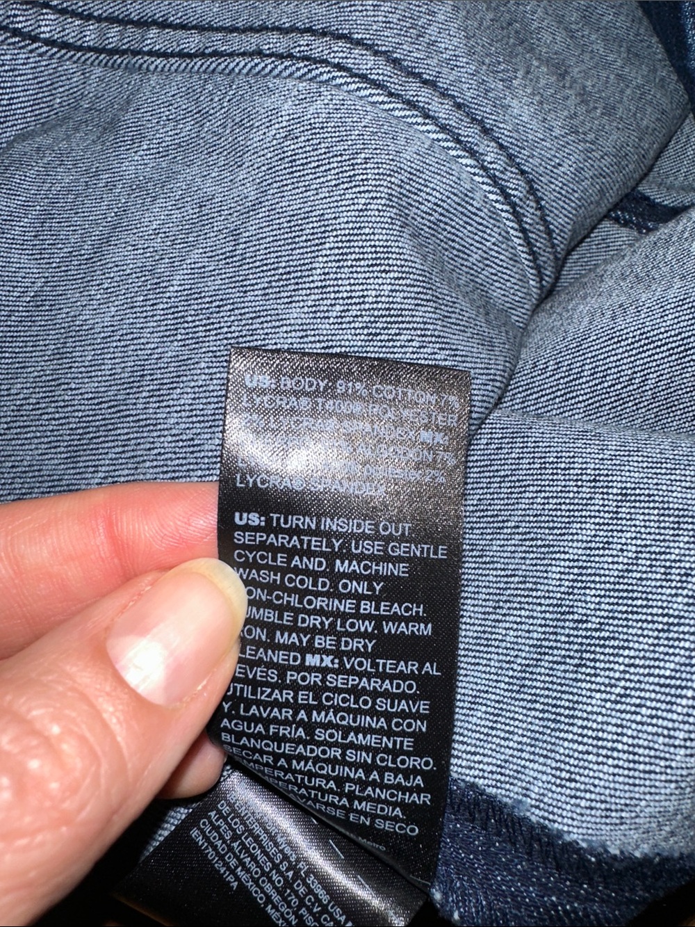 WHBM Denim Pencil Skirt - Picture 7 of 7